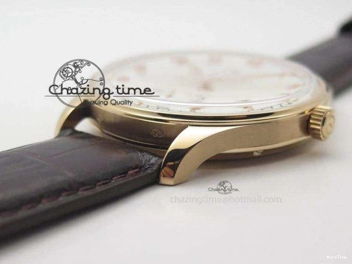 MIROTIME 0207 Compact Portuguese IW545409 RG ZF 1:1 Best Edition White Dial On Brown Leather Strap A 7336